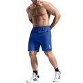 Men's grey bamboo fibre blend shorts with an elastic drawstring waistband, shown in a shorts length.