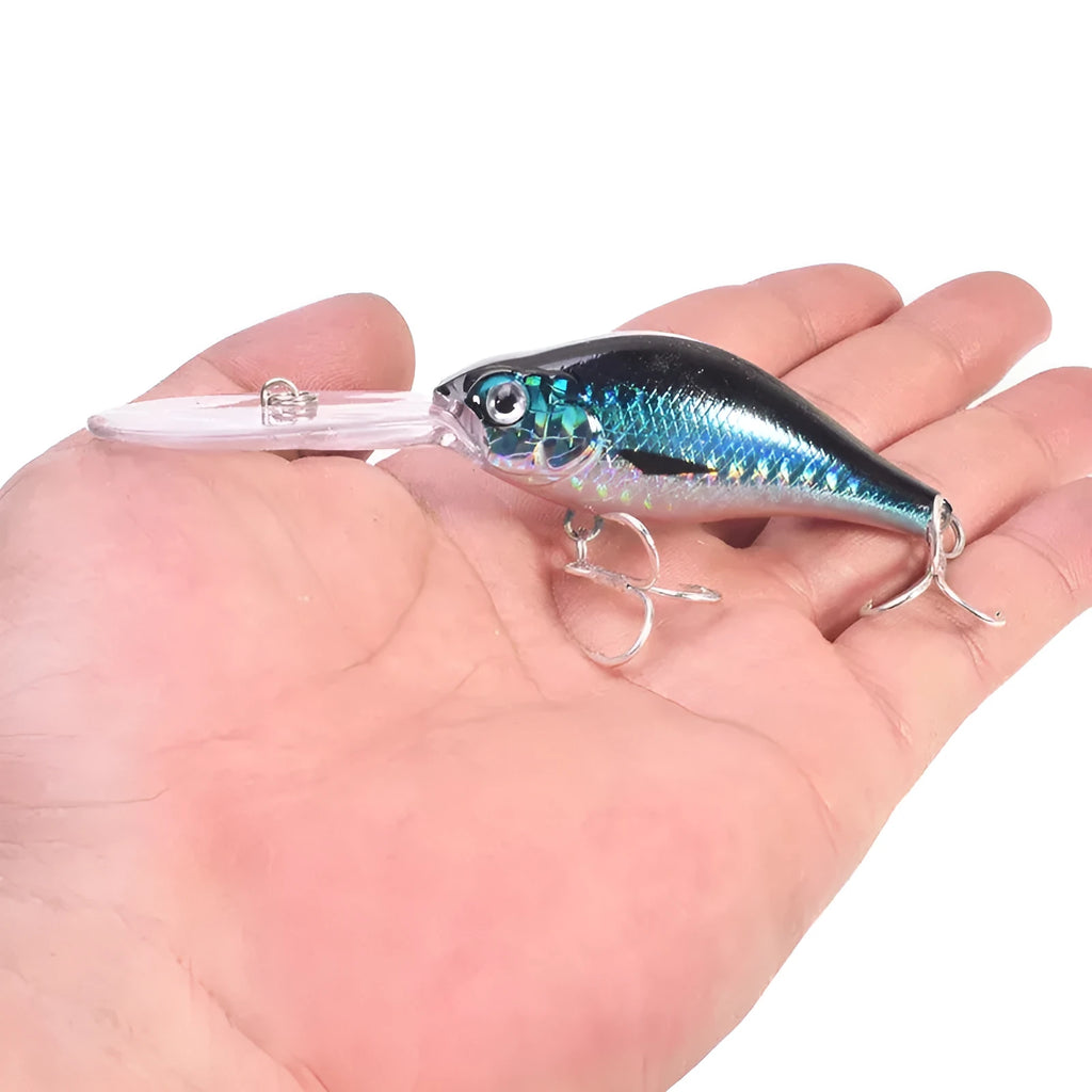 105mm deep diving minnow fishing lure with long tongue board in multiple colour options