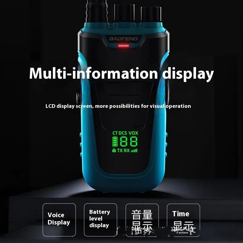 Red or yellow high power intercom for hotels with 8km range and USB charging port