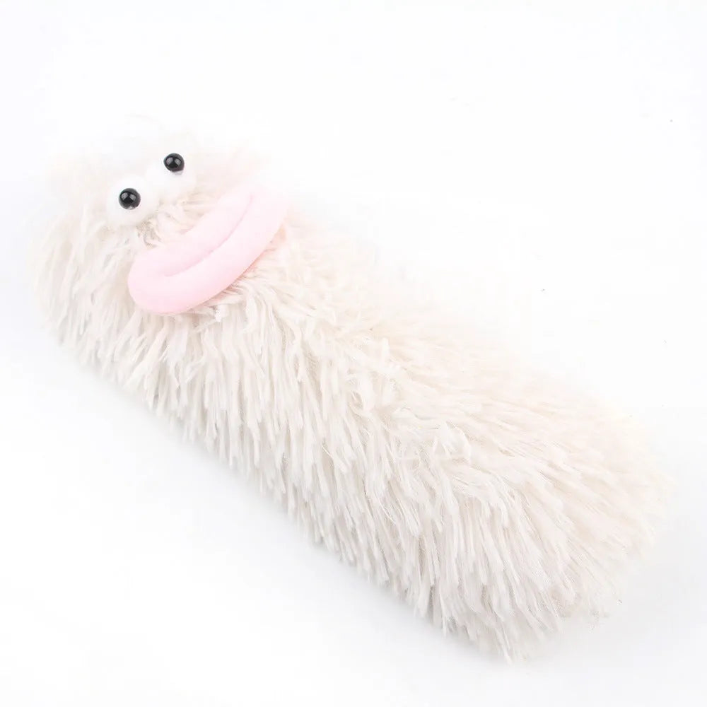 Soft plush interactive cat toy with catnip and crinkle sound feature in assorted colours.