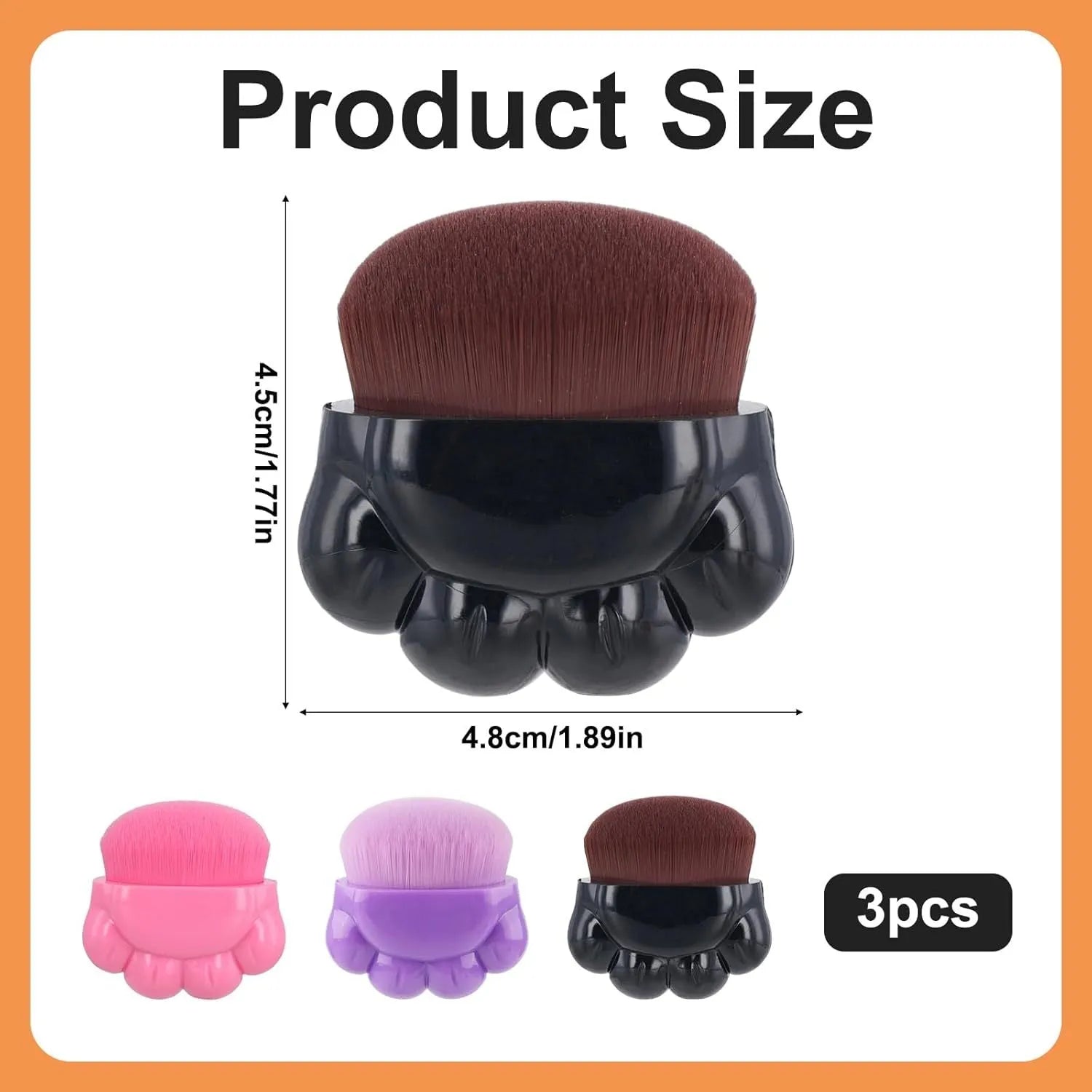 Three pet paw balm brushes with paw-shaped handles in individual storage boxes