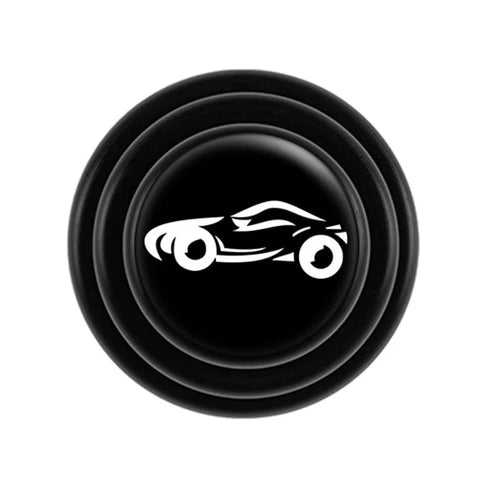 Black and luminous silicone car door shock absorber stickers for door edge protection.