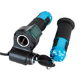 Electric vehicle handlebar section replacement part in blue, red, silver or yellow with 5-core wiring