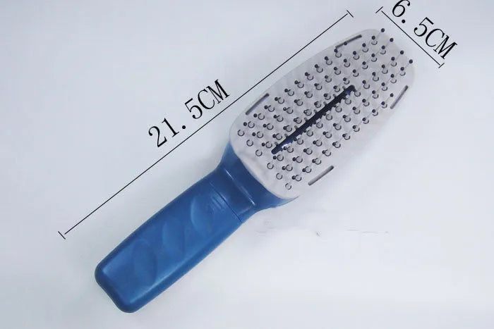 White pet ion comb with removable brush head and 78 teeth for dog and cat grooming