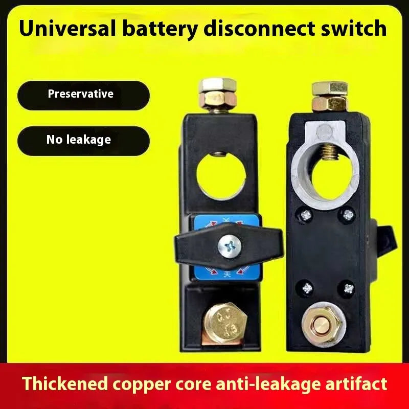 Pure copper 12V 24V battery power off switch with anti-leakage design for car SUV truck ship