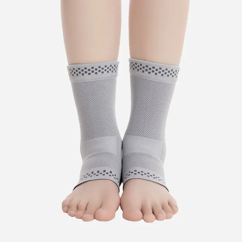 Graphene ankle brace compression sleeve for sprained ankle support breathable copper fabric
