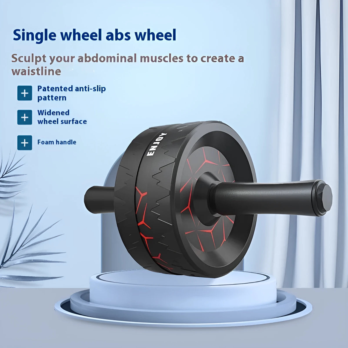 Abdominal wheel fitness equipment in various colours for core muscle training and body shaping