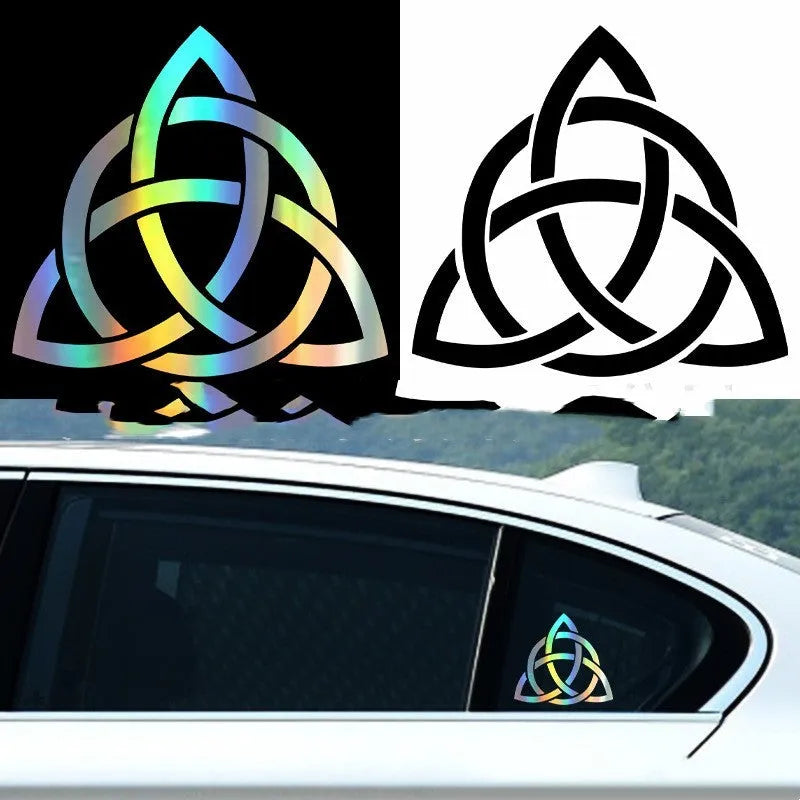 Car body sticker in black, white or laser finish with adhesive backing for sunscreen and waterproof vehicle protection