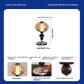 Solid wood retro palace table lamp with touch dimming and colour changing functions