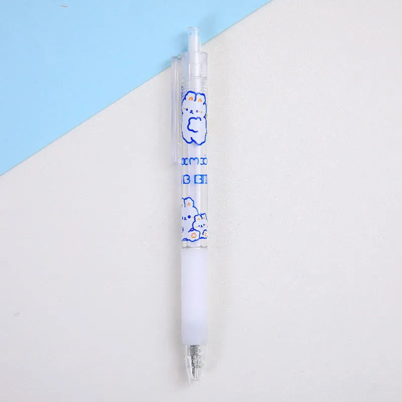 Set of six cute animal character press pen knives for craft cutting