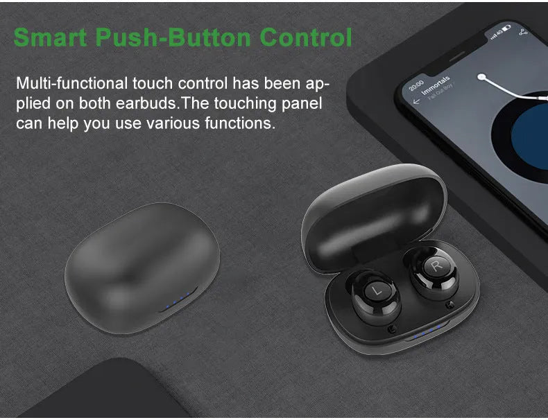 H001 Rechargeable Bluetooth Digital Headset Sound Amplifier in black for swimming and wading sports