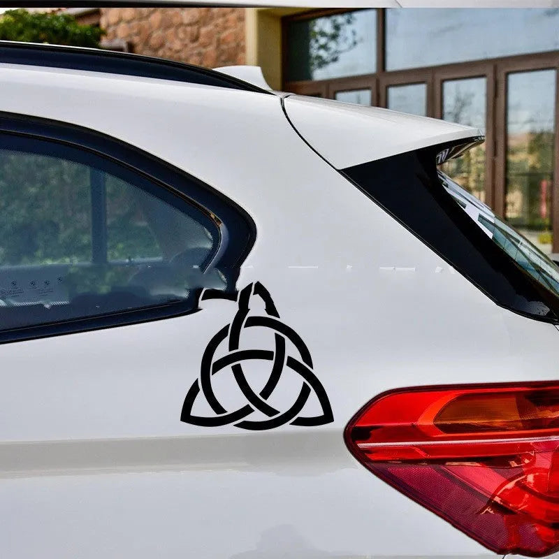 Car body sticker in black, white or laser finish with adhesive backing for sunscreen and waterproof vehicle protection