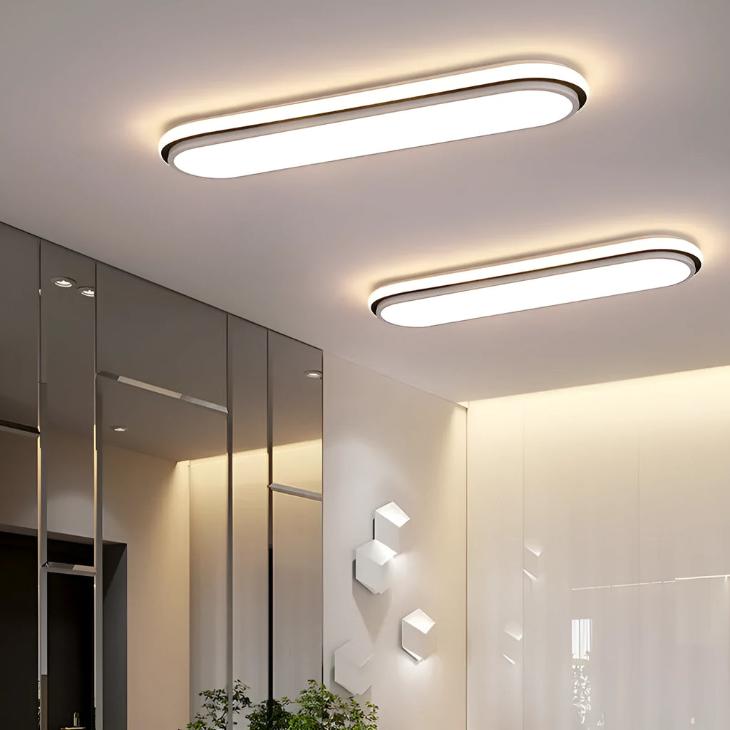 Simple modern LED ceiling lamp for hallway or balcony, 220V, available in two sizes and three light colour options