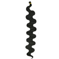 Wine red 24-inch big wave crochet braid hair extensions made from synthetic chemical fibre.