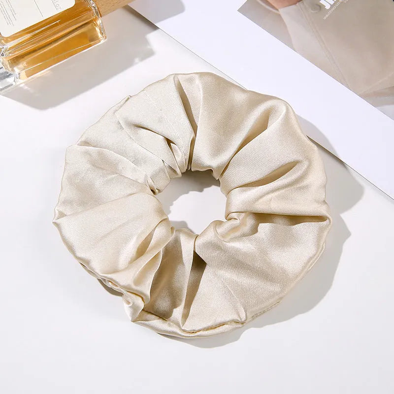 Handcrafted silk hair ring headband 6cm wide in multiple colours including black and navy blue