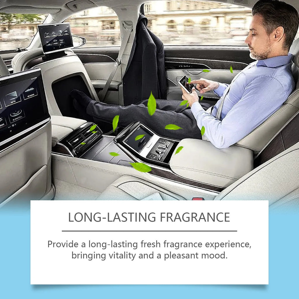 Car air outlet aromatherapy freshener clip-on design with fragrance blend in 20g pack