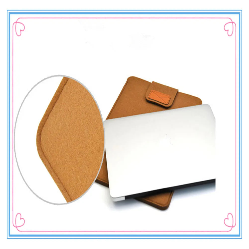 Khaki clamshell laptop clutch bag with frosted finish, open to show plush-lined interior and corner protector.