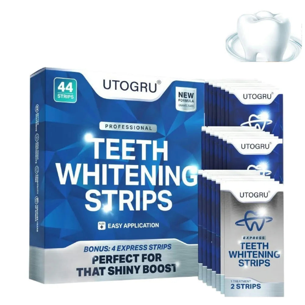 Simple Home portable teeth whitestrips pack with 44 stickers in 22 pairs for home whitening