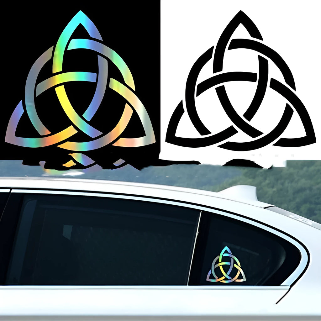 Car body sticker in black, white or laser finish with adhesive backing for sunscreen and waterproof vehicle protection