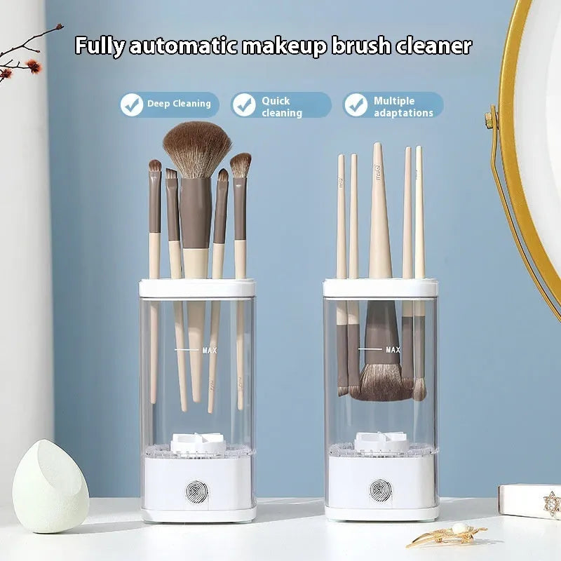 Makeup brush automatic cleaning machine storage box 7.6x7.6x16cm 8000rpm USB cup brush elegant gray