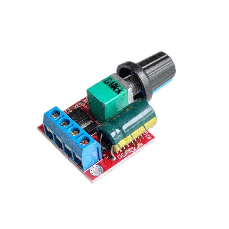 PWM DC motor speed controller module with adjustment knob for 4.5V-35V operation