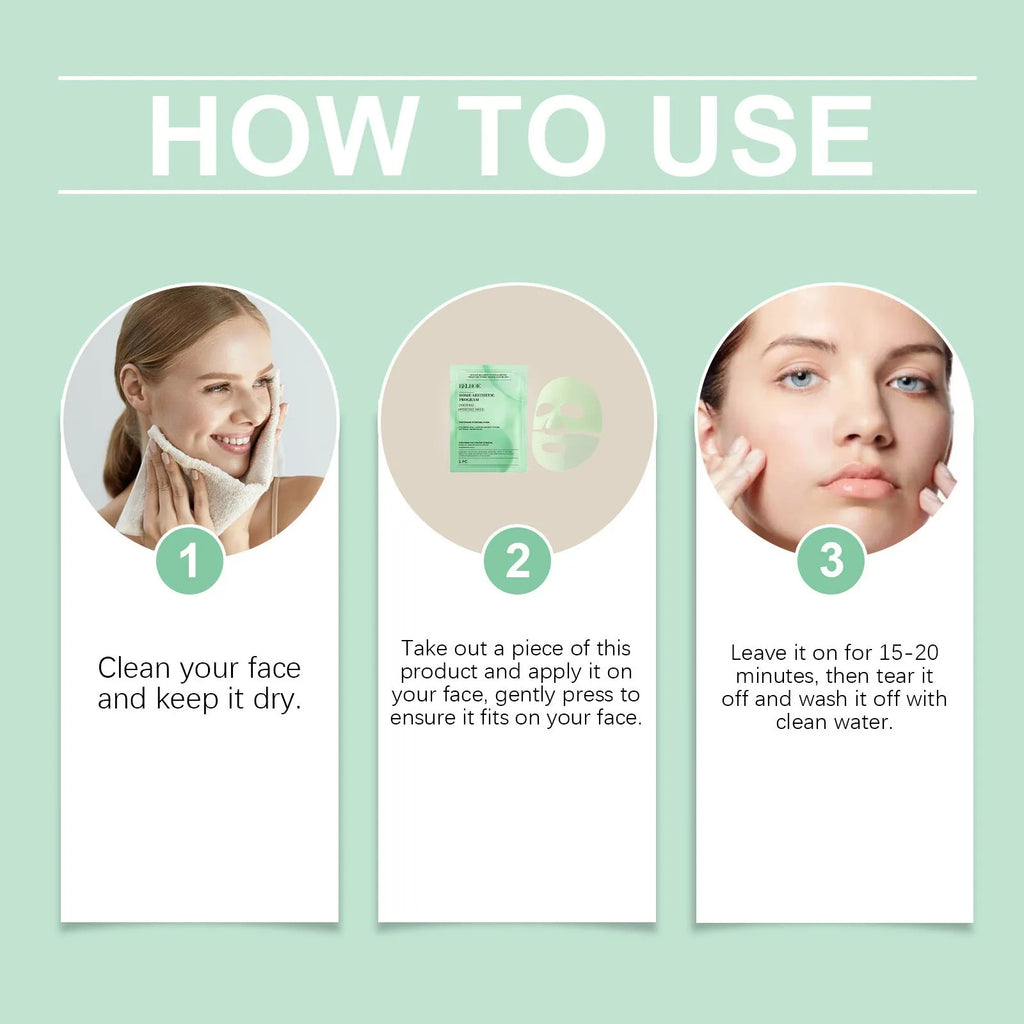 Retinol hydrating facial sheet mask on packaging