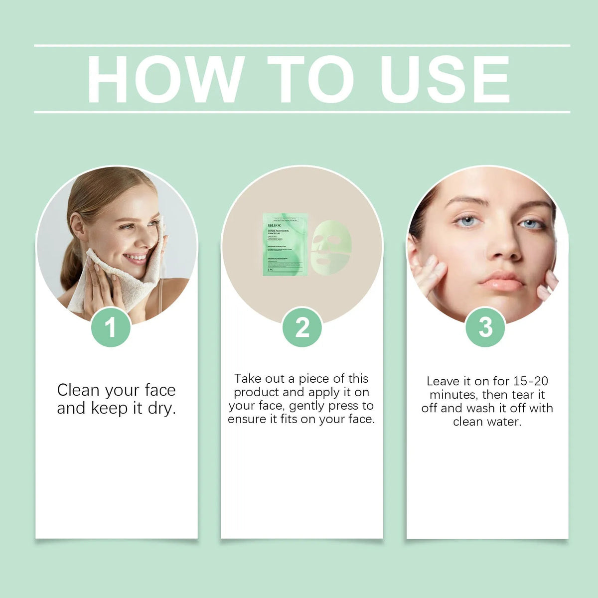 Retinol hydrating facial sheet mask on packaging