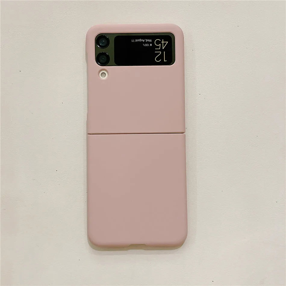 Samsung folding screen hard case with soft rubber cover in multiple colours for Z Flip4 Z Flip5 Zli3 drop protection
