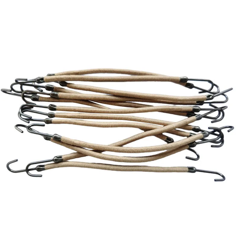 Wig double hook hair tools in black, dark brown, and light brown colours for professional hairstyling