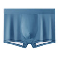 Men's flat-cut ice silk shorts in solid colour, plain weave fabric, size L to 4XL, front view