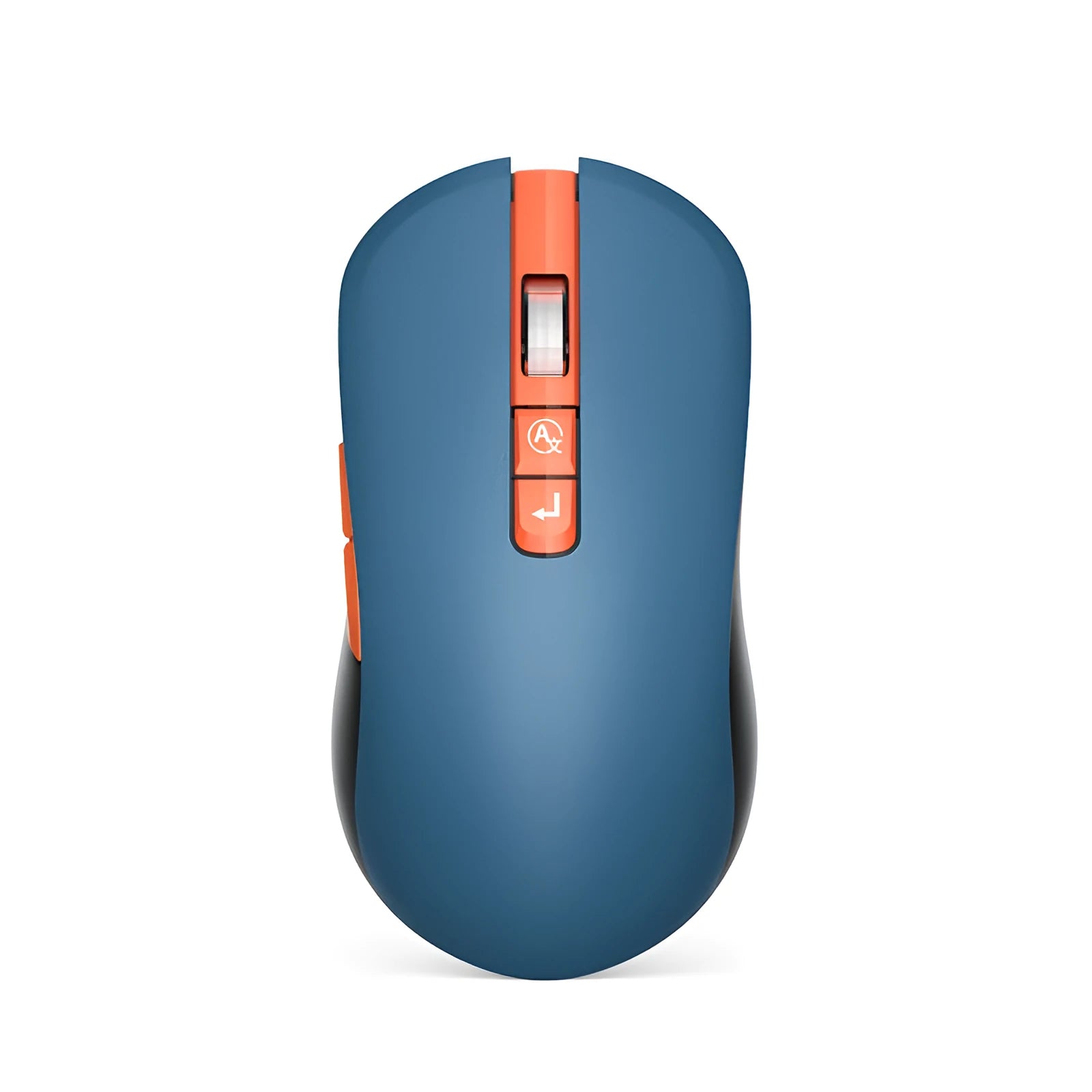 IFLYTEK wireless gaming mouse with voice translation microphone on a desk next to a laptop.