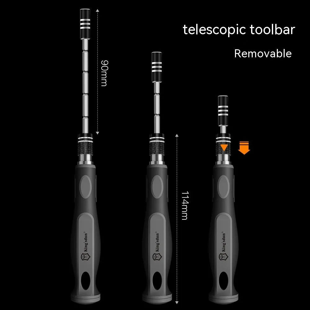 32-in-1 screwdriver repair tool set with storage case containing 30 bits