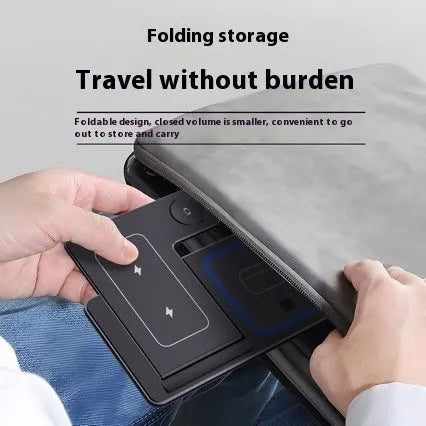 15W 3 in 1 LED fast wireless charger stand folding for iPhone, Apple Watch and AirPods