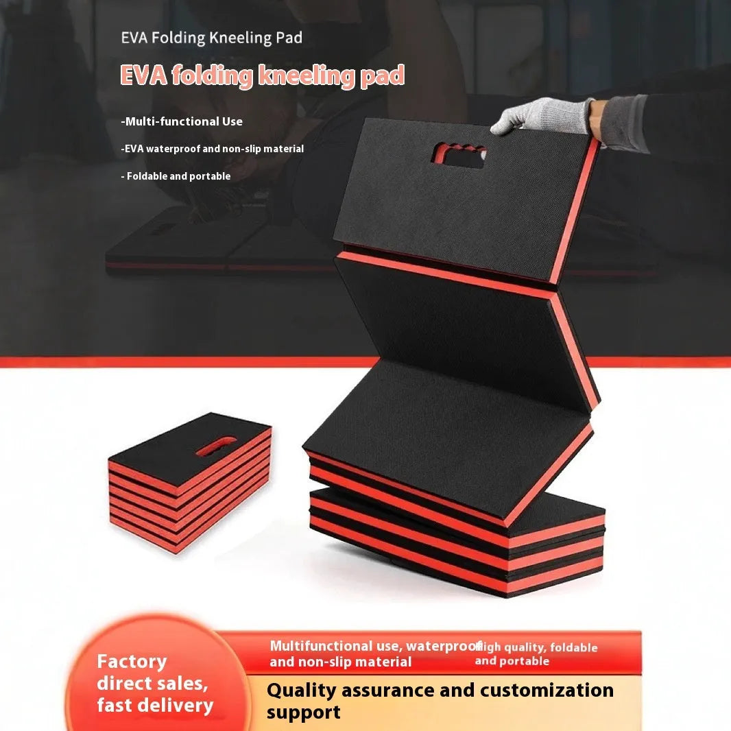 Folding EVA foam kneeling mat for car repair and mechanical work
