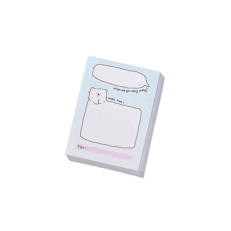 Heartbeat Delivery Series cartoon sticky note pads in six designs with three size options
