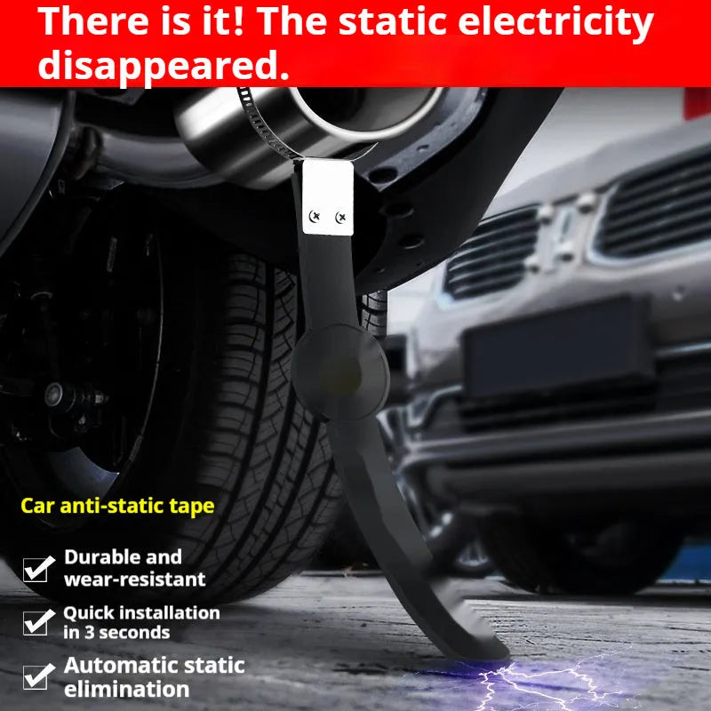 Car electrostatic canceller ribbon made of PVC in Camellia colour, available in Car Short and SUV Long sizes