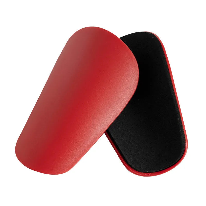 PU mini shin guards in multiple colours for football and outdoor sports protection.