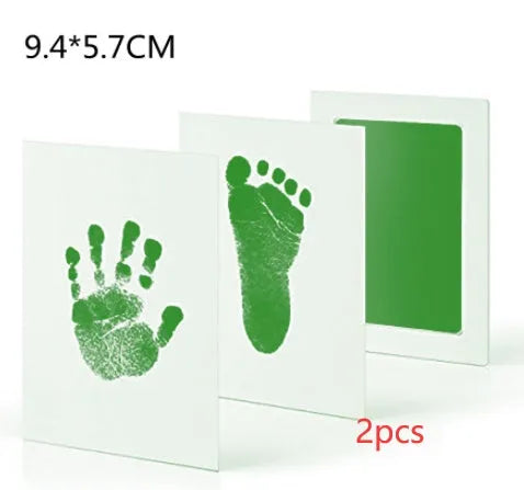 Baby hand and foot print disposable ink pad in pink for newborn keepsake crafting