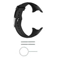 Black silicone swim watch smart watch strap long belt 124mm short lace 104mm sports style replacement band