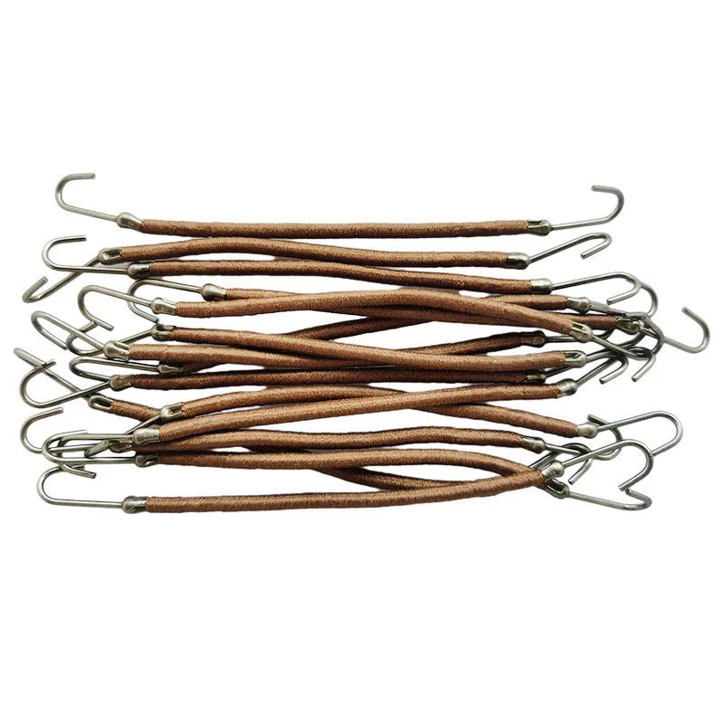Wig double hook hair tools in black, dark brown, and light brown colours for professional hairstyling