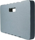 EVA foam garden kneeler cushion mat in blue, showing dimensions for kneeling comfort.