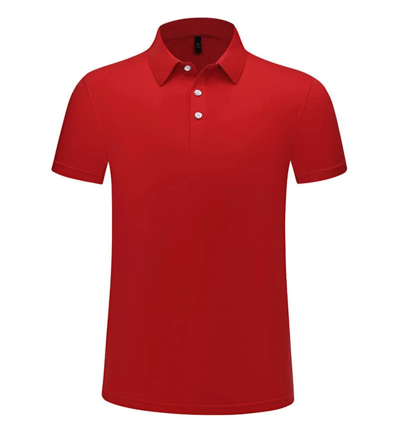 Men's summer cotton polo shirt in solid colour with short sleeves and straight fit, shown in white