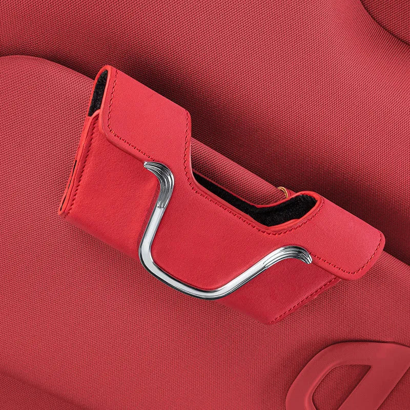 Canvas car glasses case sun visor storage box, 8cm x 17.5cm, with glasses clip and ticket holder