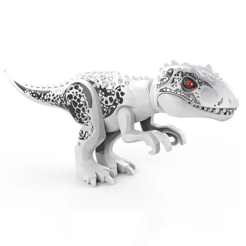 Jurassic dinosaur building blocks in ABS plastic, small-particle format, 0.1KG net weight per dinosaur