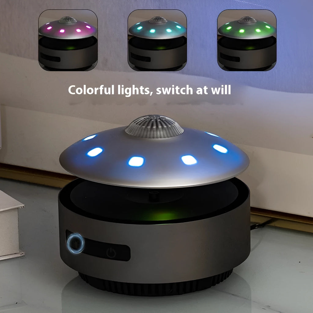 Automatic lifting magnetic levitation Bluetooth speaker in automatic lifting audio colour with injection moulded ABS construction