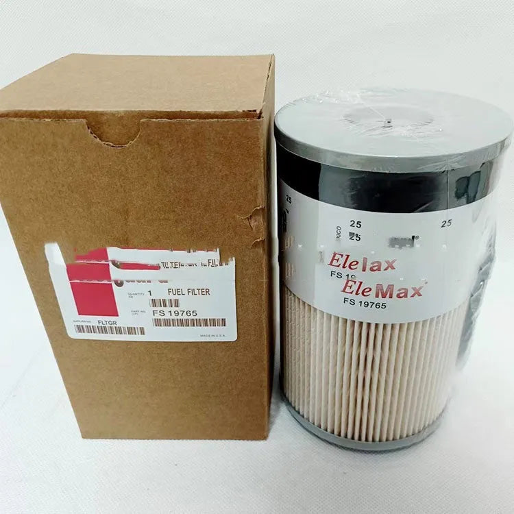 FS19764 diesel fuel filter with paper element, 106.93mm diameter, for generator sets.