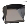 Black plastic navigator hood sunshade for 5-inch and 7-inch car navigation screens with hairpin fitting