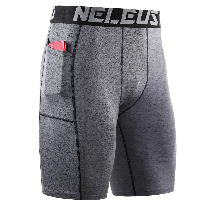 Men's quick-drying stretch shorts in milk silk polyester for running and fitness