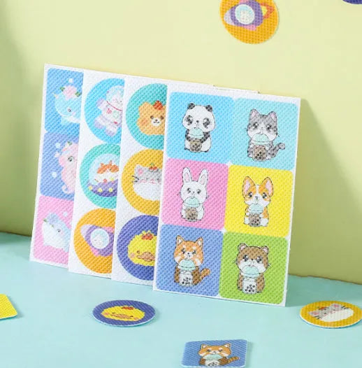 120/144/180 piece baby essential oil mosquito repellent sticker pack with random patterns for outdoor child protection