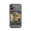 Black TPU soft protective case for Apple iPhone with a choice of Mars Ticket or Oasis Flights printed design.
